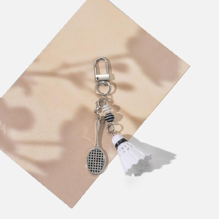 Elegante Accessorio Sportivo Portachiavi a Forma di Racchetta da Badminton Per Tenere in Ordine le Chiavi in Movimento Ideale per Appassionati e Uso Quotidiano