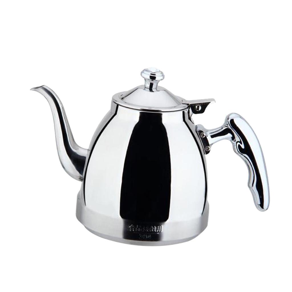 

Stainless Steel Camping Whistling Kettle Portable Tea Pot with Infuser Outdoor Kitchen for Hiking Fishing Travel