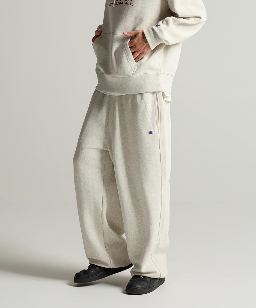 CHAMPION C-Logo Wide Fit Sweat Jogger Pants Oatmeal