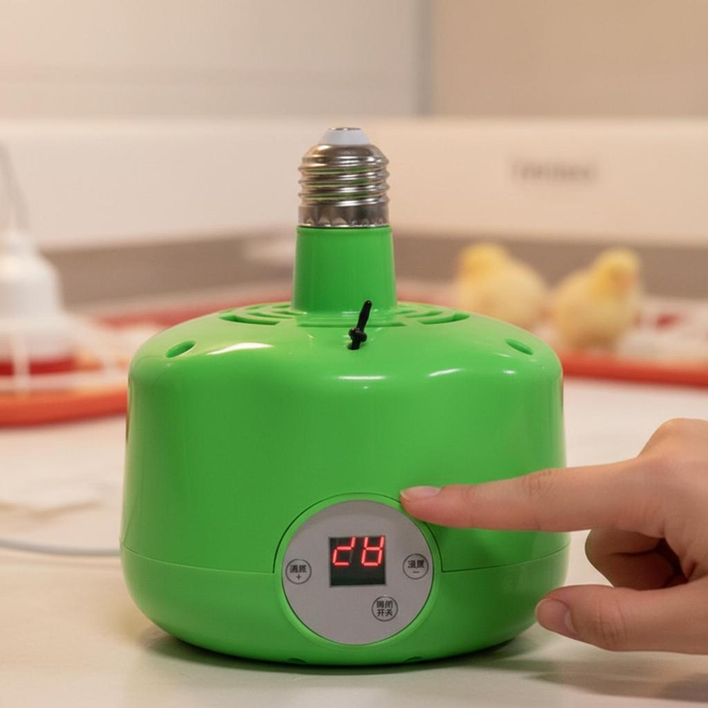 Animal-Heating Lamp with Vented Housing Easy to Install Enclosure Heat