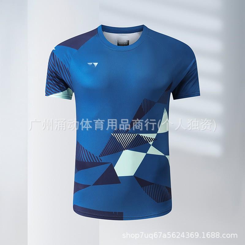 Quick-Dry Breathable Badminton Shirt Men Women Kids Training Competition Sportswear Custom Print