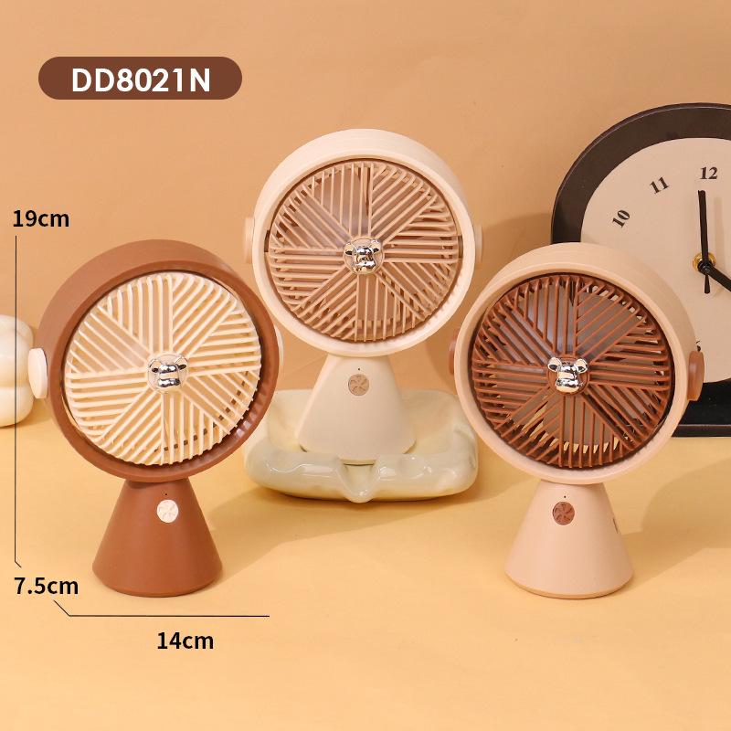 

Cartoon Handheld Mini USB Rechargeable Fan - Student Desktop/Office Desk Fan фіолетовий