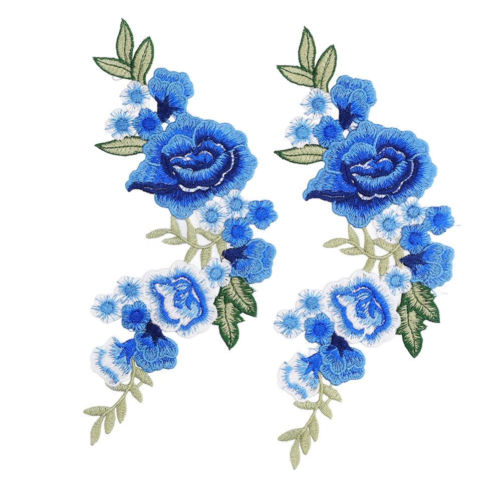 4pcs Iron On or Sew On Floral Appliques Handmade Iron On Patches  DIY Crafts Sewing