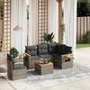 VidaXL Garden Lounge Set with Cushions 6 Pcs, Patio Sofas, Patio Furniture Set, Outdoor Furniture, Grey 3226823