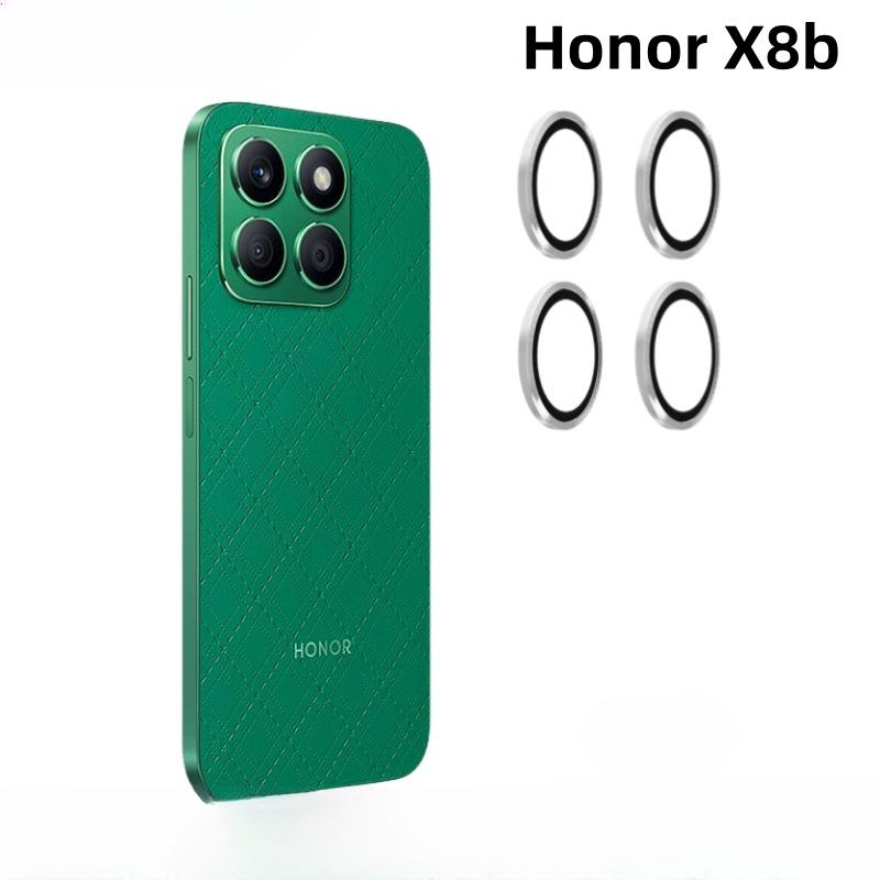 

Для Huawei Honor X8B Защитное стекло для объектива камеры из алюминиевого сплава Закаленное стекло Для Honor X8b Пленочное покрытие для линзы Защита For Honor X8B серебряный