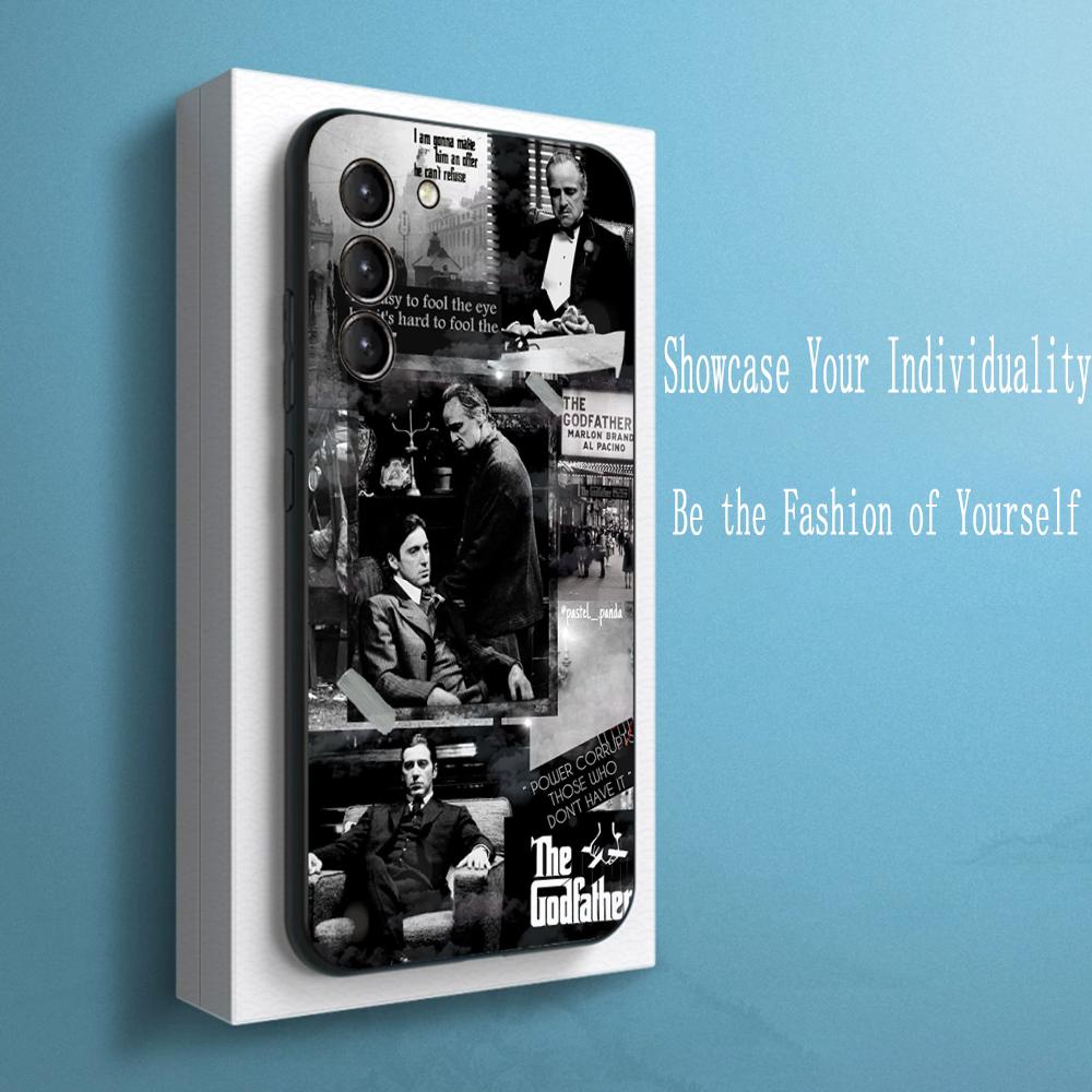 The godfather classic movie poster Phone Case For Samsung Galaxy S26 S25 S24 S23 S22 S21 Plus Ultra Note20 Soft Black