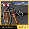 2026 Het Bilklistermärke Mockaläder BilLogotyp Nyckelring Nyckelring för KIA sportage ceed sorento cerato optima picanto rio soul