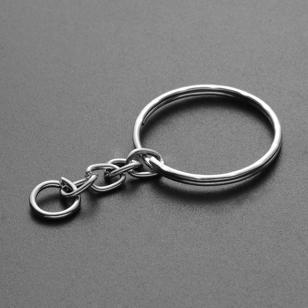 25mm Jewelry Split Ring DIY Short Chain Keyring Key Fob Keychain