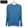 ENFOLD 24Stainless Steel 300HS270-0940 Blue Silk X Cotton Crew Neck Long Sleeve Knit Shirt Tops 38 blueUsed