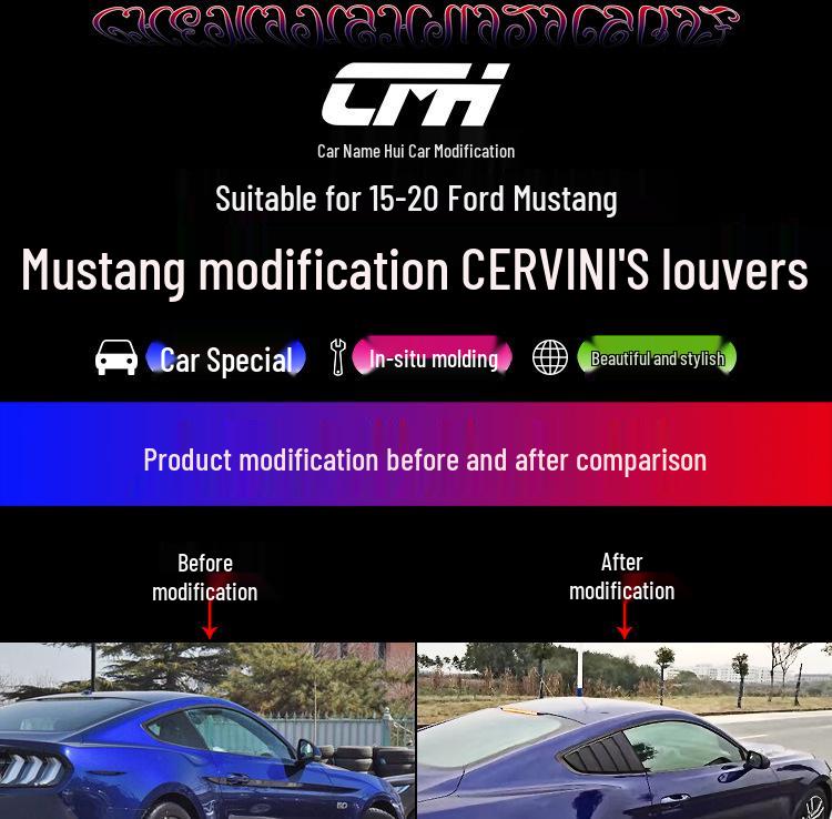 15-20 Ford Mustang CERVINI'S Žaluzie bočních oken