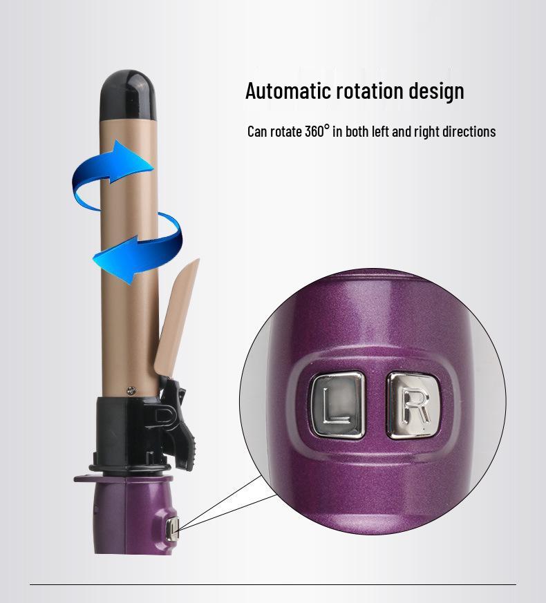 Automatic Rotating Electric Curling Iron – Safe for Hair, Creates Big Wavy Curls, Hairdressing Tool