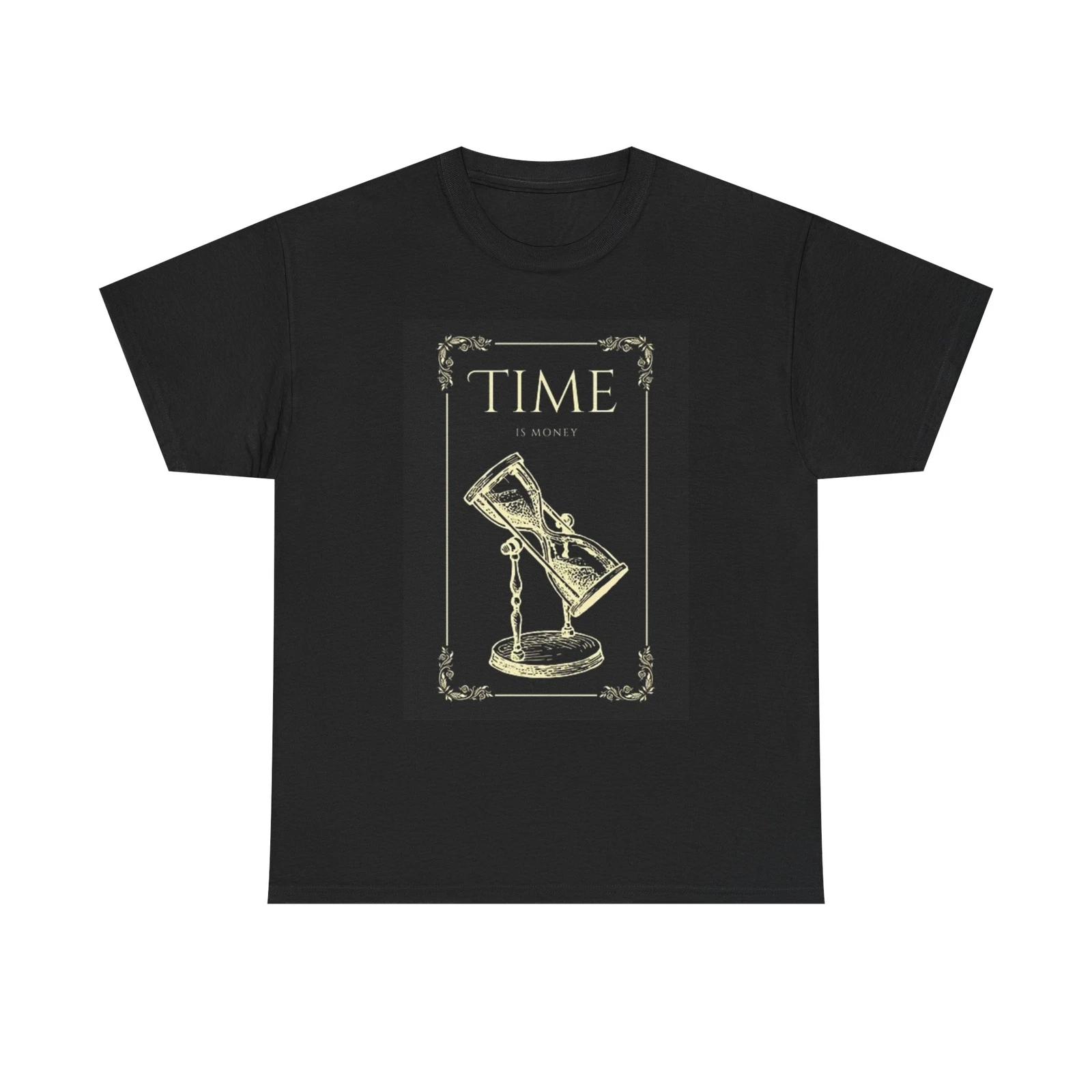 Men s and Women s T-shirts Time Is Money Graphic XXL