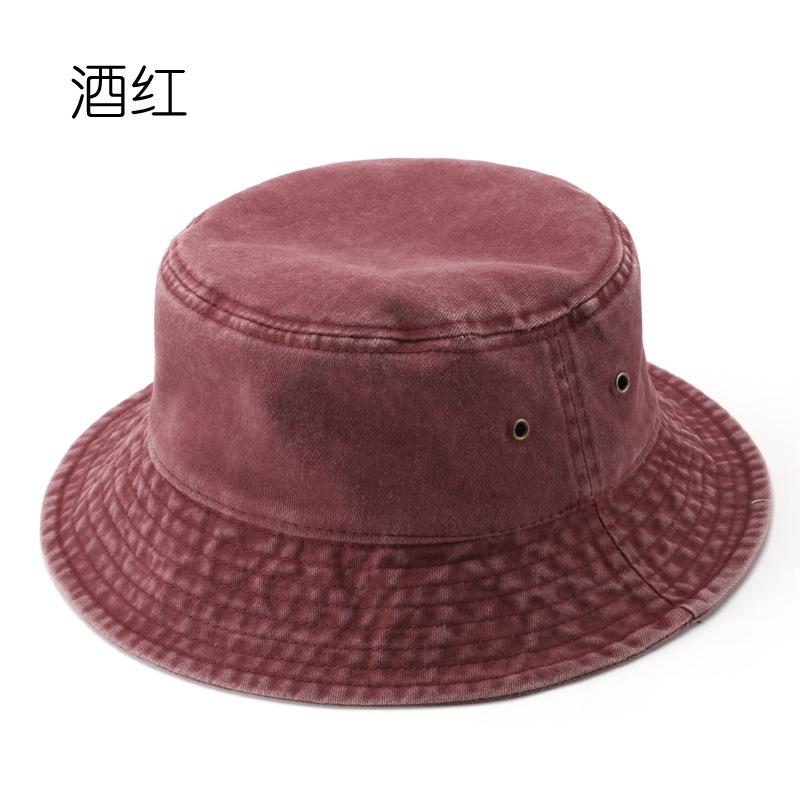 Bucket Hat Cotton Washed Denim Basin Hat Sun Protection Sunshade Sports Leisure Versatile Couple Sun Hat