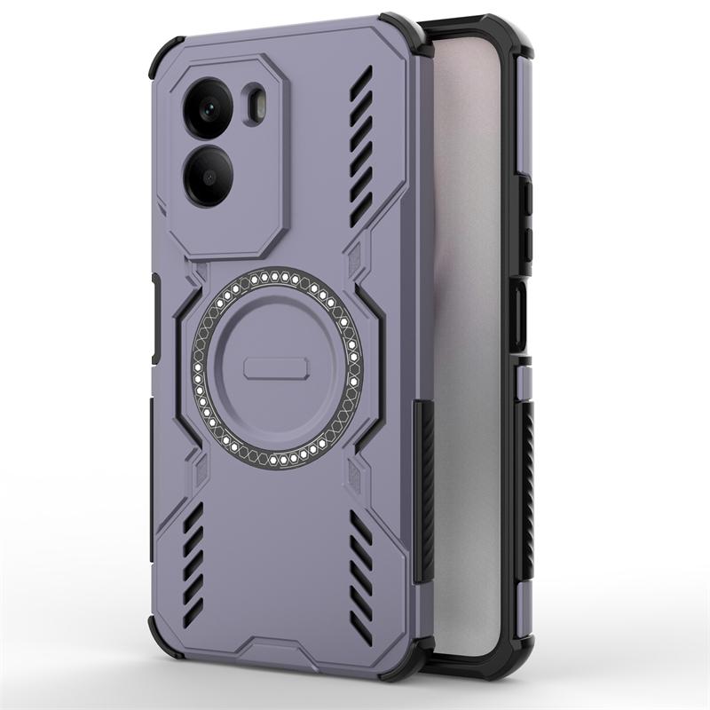 For Xiaomi Poco M7 Case For Poco M7 Plus Anti-knock Magnetic Adsorption Wireless Charge Back Cover For Poco M7 Case 6.9 Inch