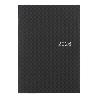 Hobonichi Techo 2026 HON Papier Gingham Seite pro Serie/Schwarz [A6/1 Tag/Januar/Montag Start]
