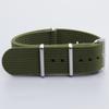 Popularny wojskowy zielony nylonowy pasek NATO do zegarka, 20mm i 22mm, pasuje do Seiko 5 i Rolex Submariner.