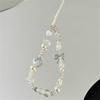 Ins Cute Rhinestone Love Heart Bow Pendant Beaded Mobile Phone Chain Wristband Camera Keychain For iPhone Bag Girl Hanging Rope