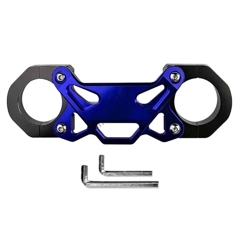 090E Motorcycle Suspension Enhancer Height Adjustment System Improved Vibration Absorption Front Fork Shock синий