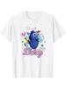 Pixar Adorável Fofa Dory Peito Grande Cartaz Camiseta