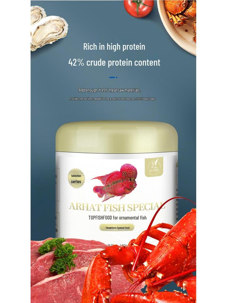 Universal Floating Pellets for Flowerhorn, Parrot, and Tropical Fish In Aquariums