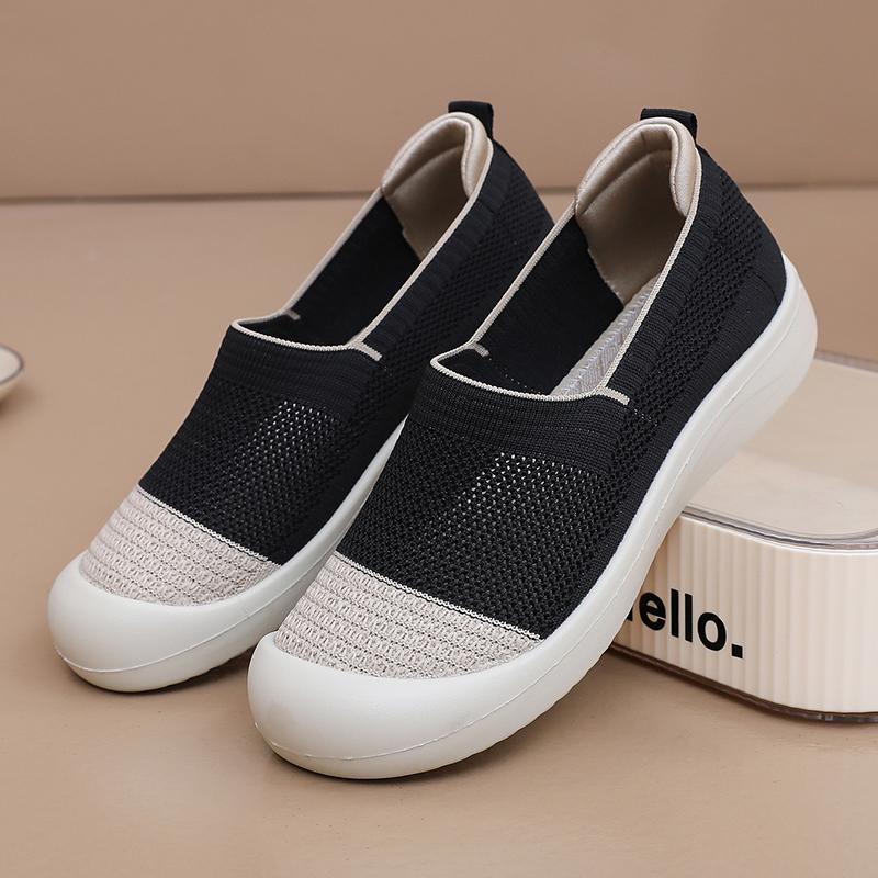 Summer Women's Flat Shoes Lightweight and Comfortable Casual Shoes Breathable Mesh Shoes Fashionable and Versatile