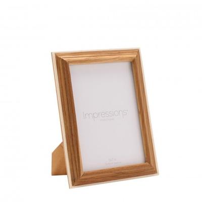 Impressions Wooden Photo Frame with White Trim 5 X 7