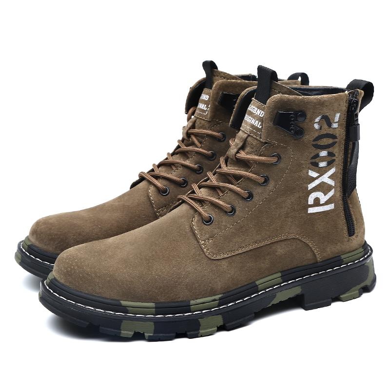 Men's New Leather Outdoor Sports Shoes Casual Shoes Business Leather Board Shoes Boots