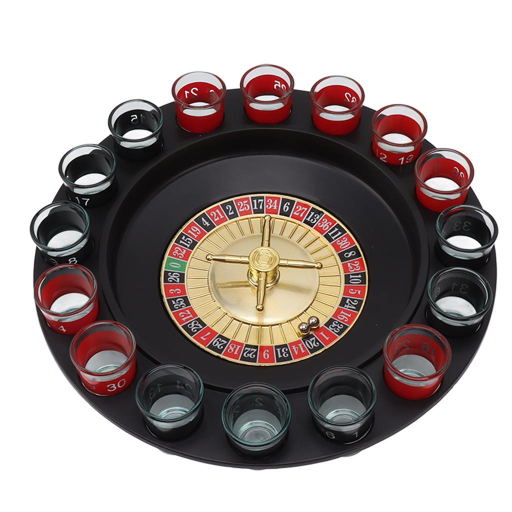Drinking Roulette Wheel Shot Glass Game Set Novelty Gift Party KTV Bar Props for Adult