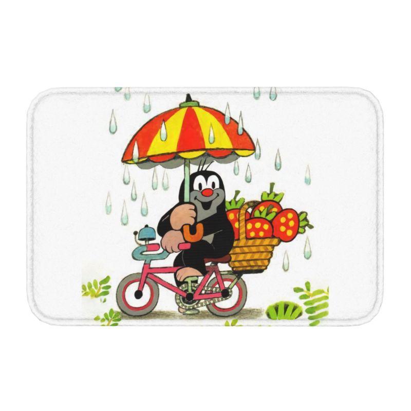 Kawaii Mol Krtek Voordeurmat Antislip Buiten Absorbente Leuke Kleine Maulwurf Deurmat Keuken Balkon Entree Kleed Tapijt 40cmx60cm