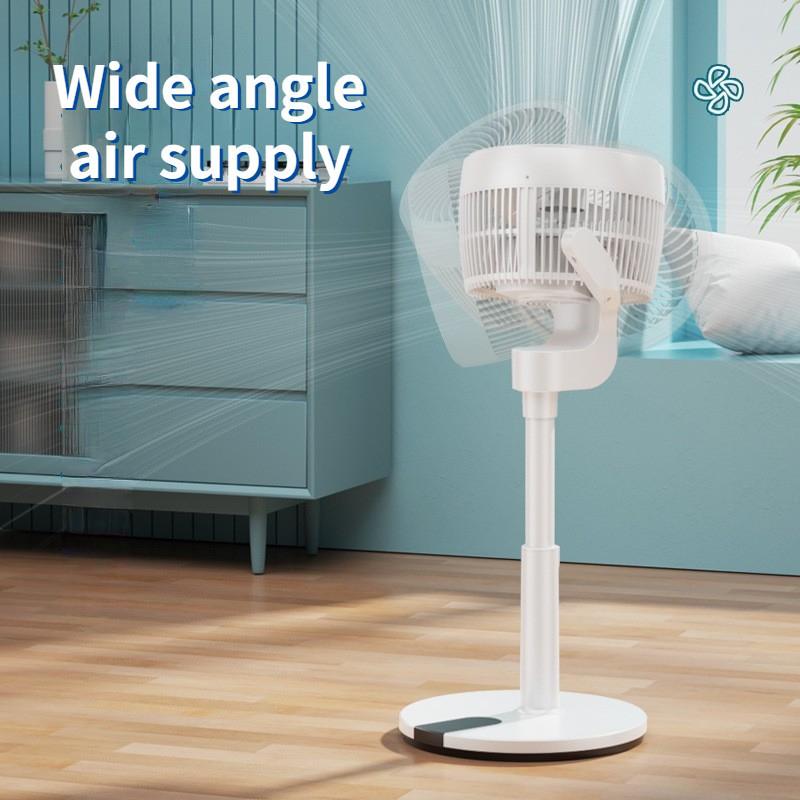 Podlahový ventilátor s cirkulací vzduchu Tichá cirkulační ventilátor pro domácnost Tichý ventilátor s třesoucí hlavou Dvouúčelový elektrický ventilátor pro plošinu a zem