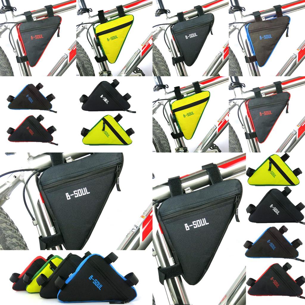 Rahmen Fahrradtasche Oberrohr Langlebiges Oxford-Material Dreieckige Fahrradtasche**