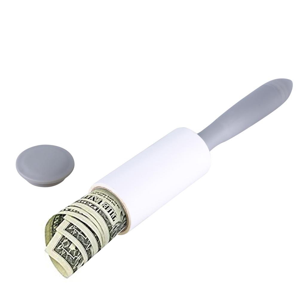 Money Stash with Secret Compartment Practical Lint Roller Shaped Jewelry Storage Box Travel Friendly Cash Container