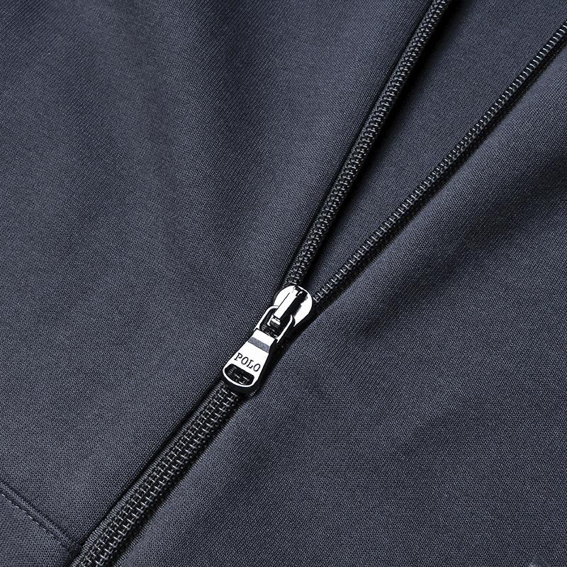 Polo Ralph Lauren Logo Hoodie Jacket Men Outerwear Dark-Gray 710662094-028