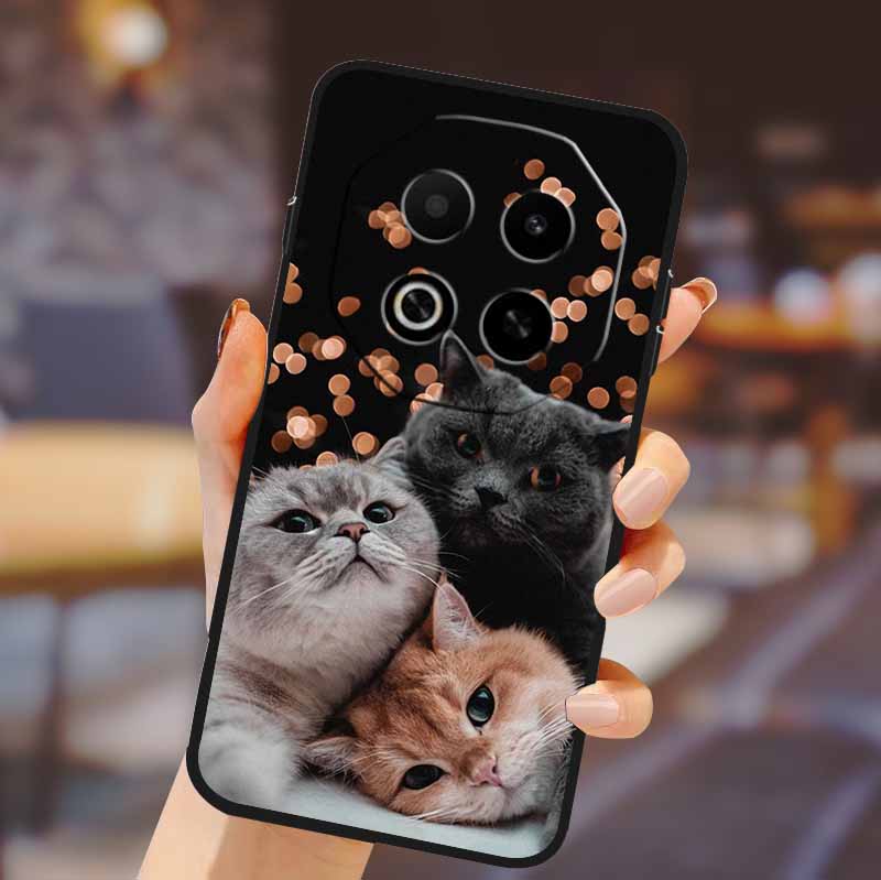 Phone Cover For Meizu Note 16 Case Meizu Note16 Lovely Cartoon Soft TPU Shield Painted Cat Silicone Back Funda for Meizu Note16