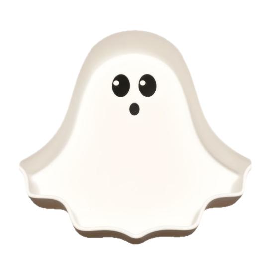 Cute Candy Dish Ghost Tray, 3D Printed Halloween Shape Desktop Storage Dish, Small Item Organizer Key Jewelry Tabletop Decor for Party Home Ornaments