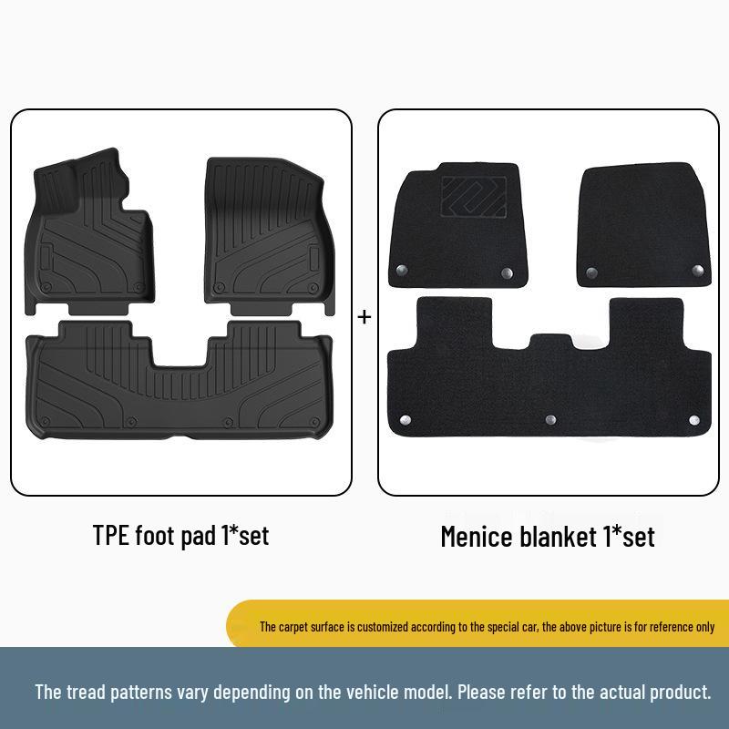 Li Auto L7 All-Weather TPE Floor and Trunk Mats (2023-2024 Models)