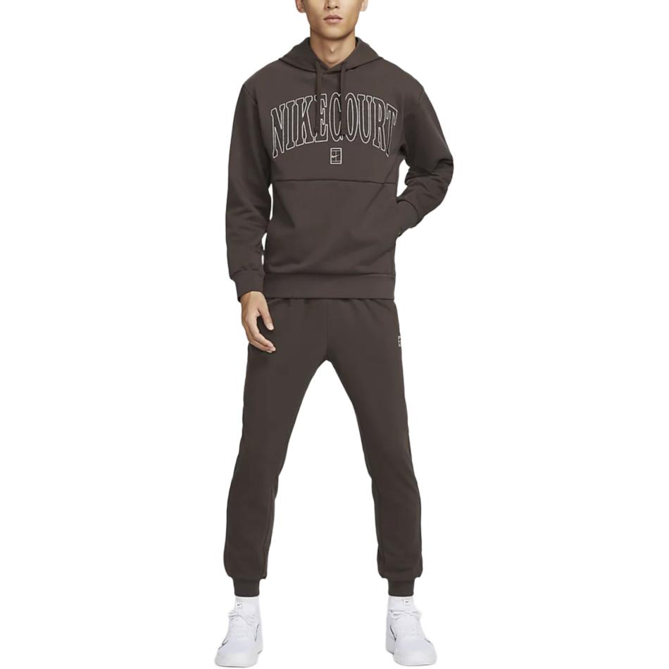 Nike Court Heritage Dri-Fit Comfortable Soft Loose Moisture-Wicking Sweatshirt Men sweatshirt Baroque-Brown Velvet-Brown FQ2094-237