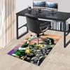 1pc Power Rangers Green Ranger Anime Cartoon Design Office Chair Mat Non-Slip Carpet Suitable for Home Decor Living Room Bedroom Game Room Gift All Se