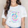 Floral 40 Year Old 40th Birthday Gifts Unisex Tshirt Flowers Print Graphic Tee Shirts Aesthetic Clothes Wife Outfit Mothers Day