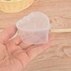 Cup Lightweight Heart Shaped Box Jar Transparent Plastic Box For Restaurants Bbq Parties Traveling