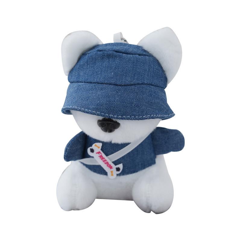 Cute Trendy Dog Plush Keychain For Couples Adorable Stuffed Animal Toy