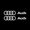 2pcs Car Sticker Both Side Body Auto Vinyl Film Stylish Personalized Decals For For AUDI A3 A4 A5 A6 Q7 RS3 RS4 Car Accessories
