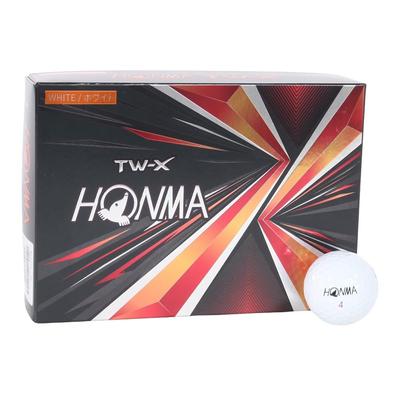 Honma Golf Ball 2021 1 Dozen 12 Balls White Yellow 3 Piece Tour Spin Distance TOUR WORLD Honma TW-X TW-S HONMA/TW-X_2021/White