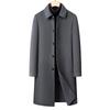 IMAGINEX Men's Winter Wool Trench Coat with Goose Down Liner