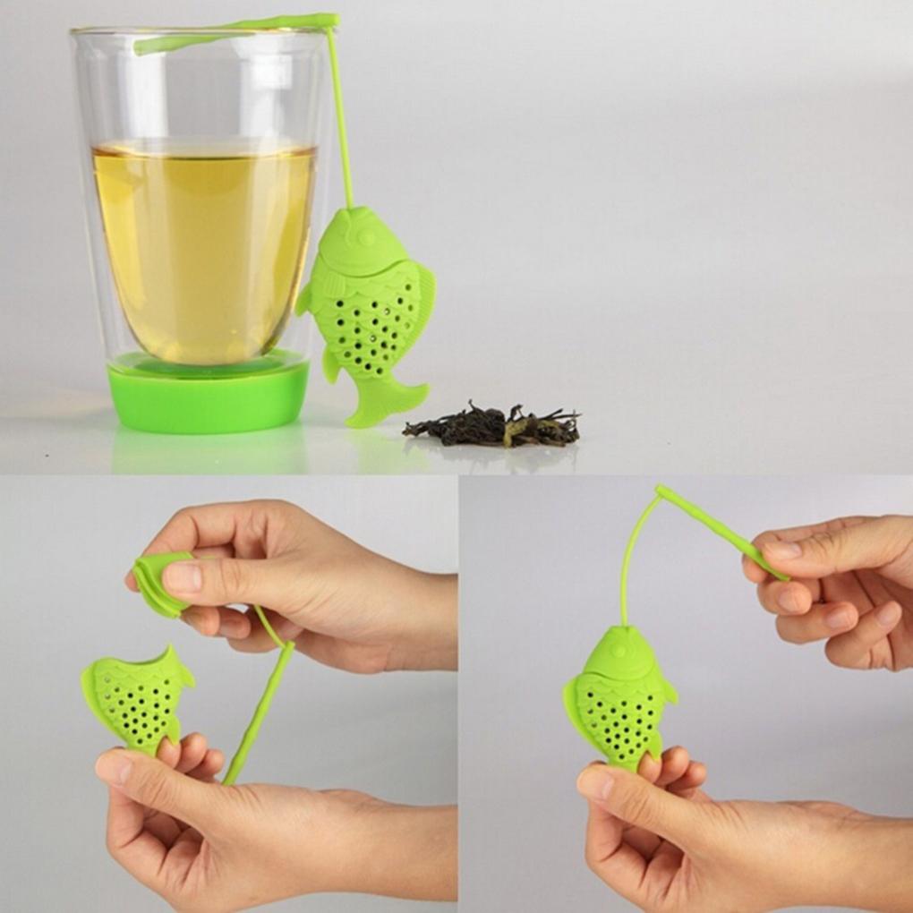 Guter Fisch-Tee-Infuser für losen Tee, Kräutersieb, Sicherer Silikon-Diffusor