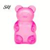 Glitter Bear Toy Clear Squeeze Anxiety Stress Relief Sugar Ball Sensory Soft Stretchy Decompression Fidget Slow Rising