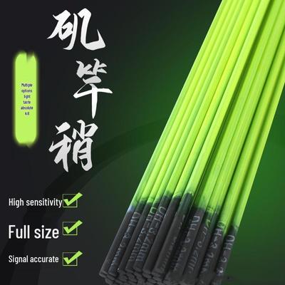 Punta per canna da pesca in carbonio solido fluorescente con passafilo