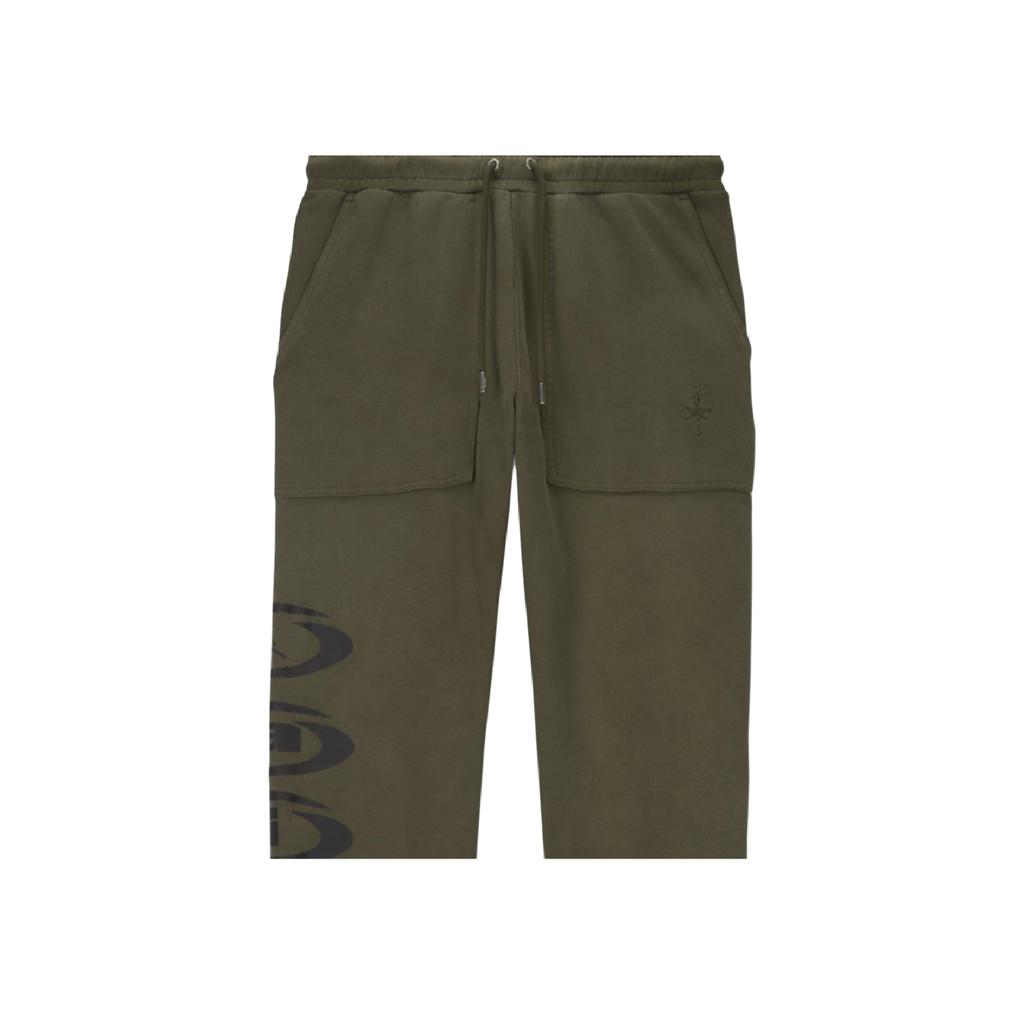 Air Jordan X Travis Scott Fleece Pants Army Green Men Bottoms DZ5508-325