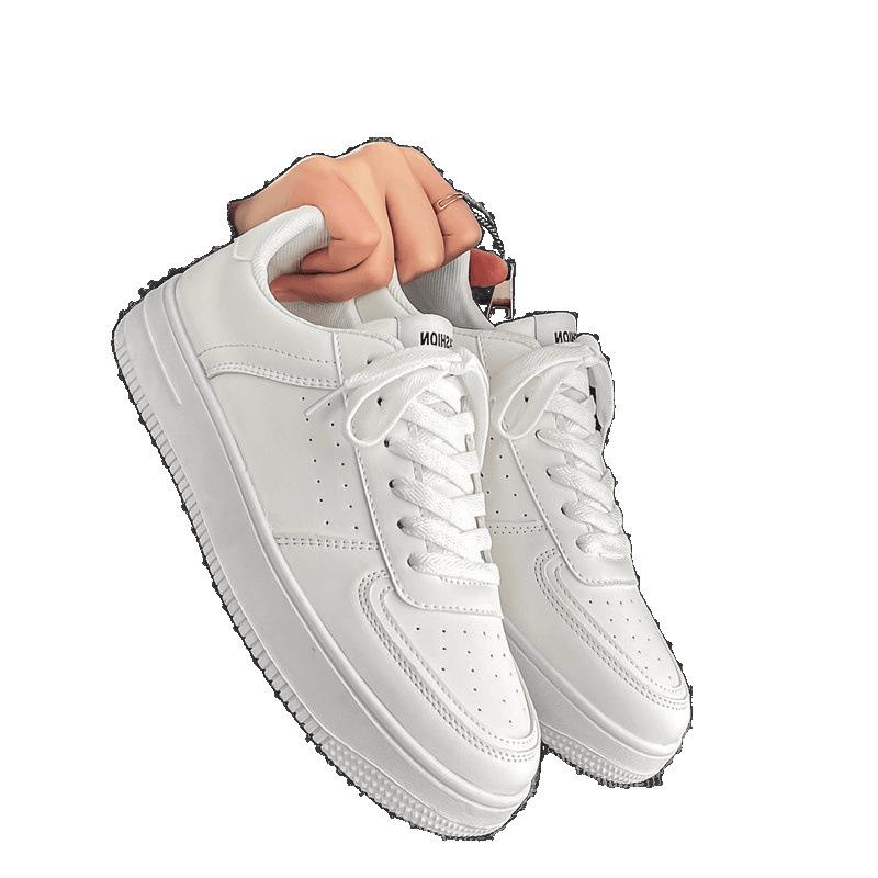 Summer breathable casual student new pure white sports shoes