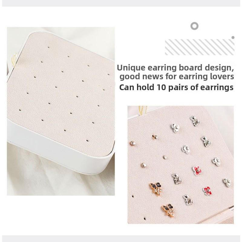 Double-layer bracelet portable storage jewelry box earrings ring jewelry box display box packaging box